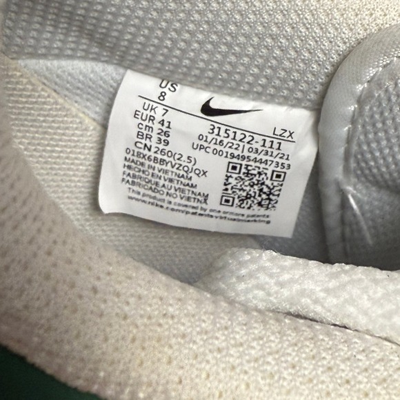 Green Floral Custom Nike Air Force 1 - Picture 8 of 9